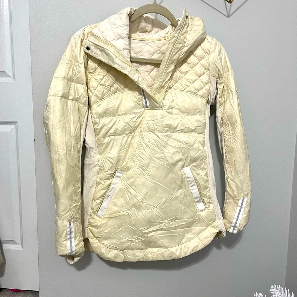 Luluemon Cream Zip Up
